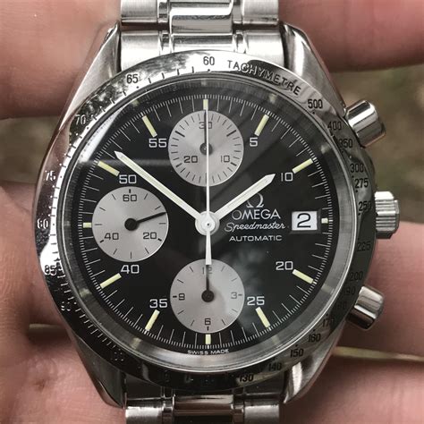 omega speedmaster date panda dial